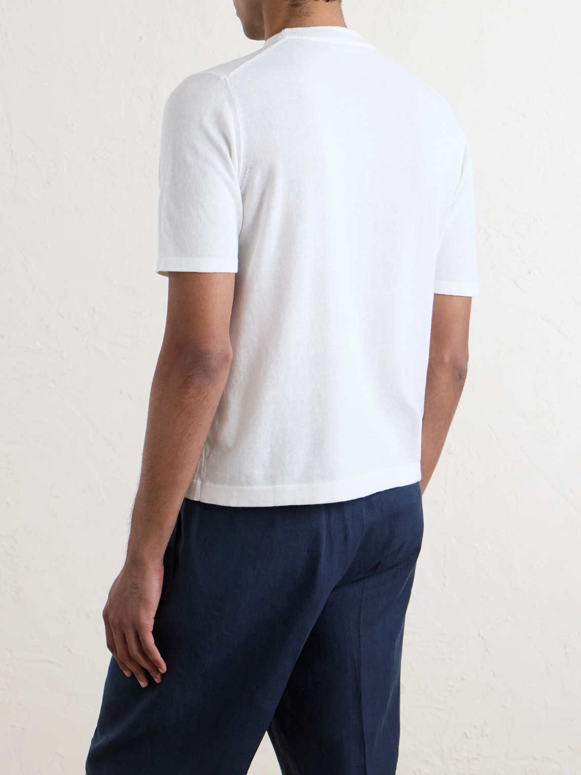 Knitted Cotton T-Shirt