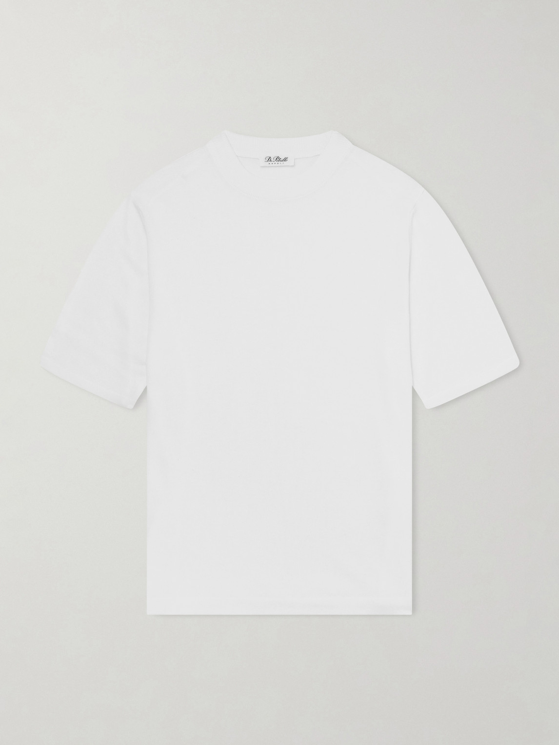 De Petrillo Knitted Cotton T-shirt In White