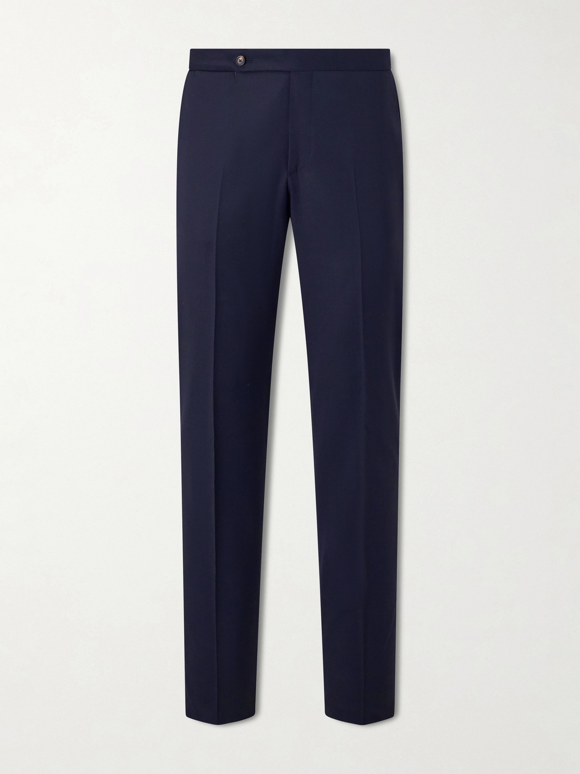 De Petrillo Straight-leg Wool-blend Suit Trousers In Blue
