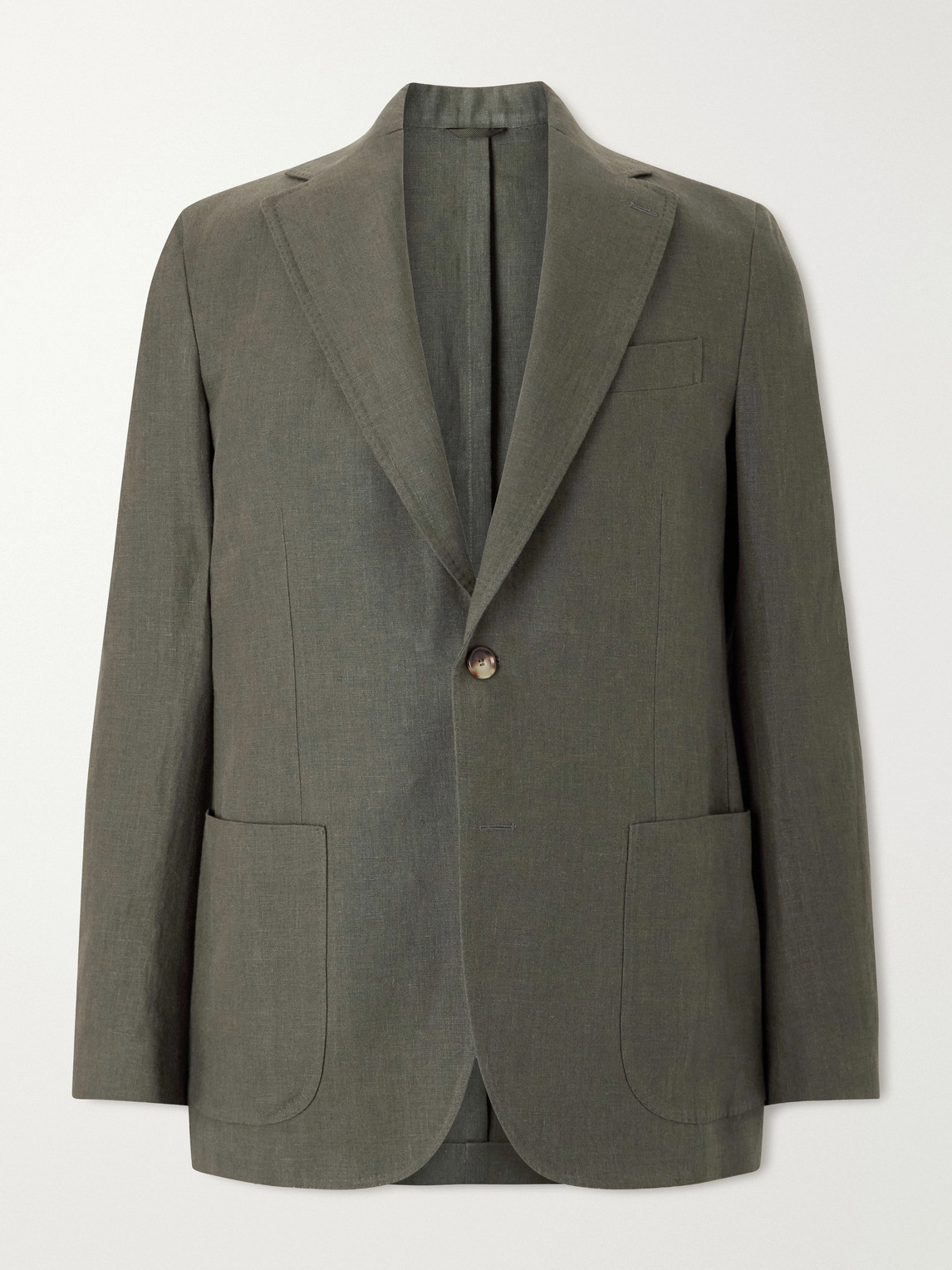 De Petrillo Linen Blazer In Multi