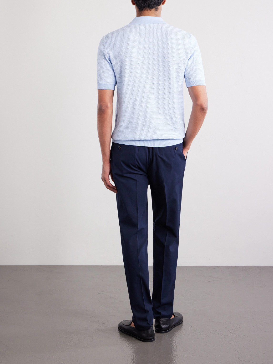 Cotton-Jacquard Polo Shirt