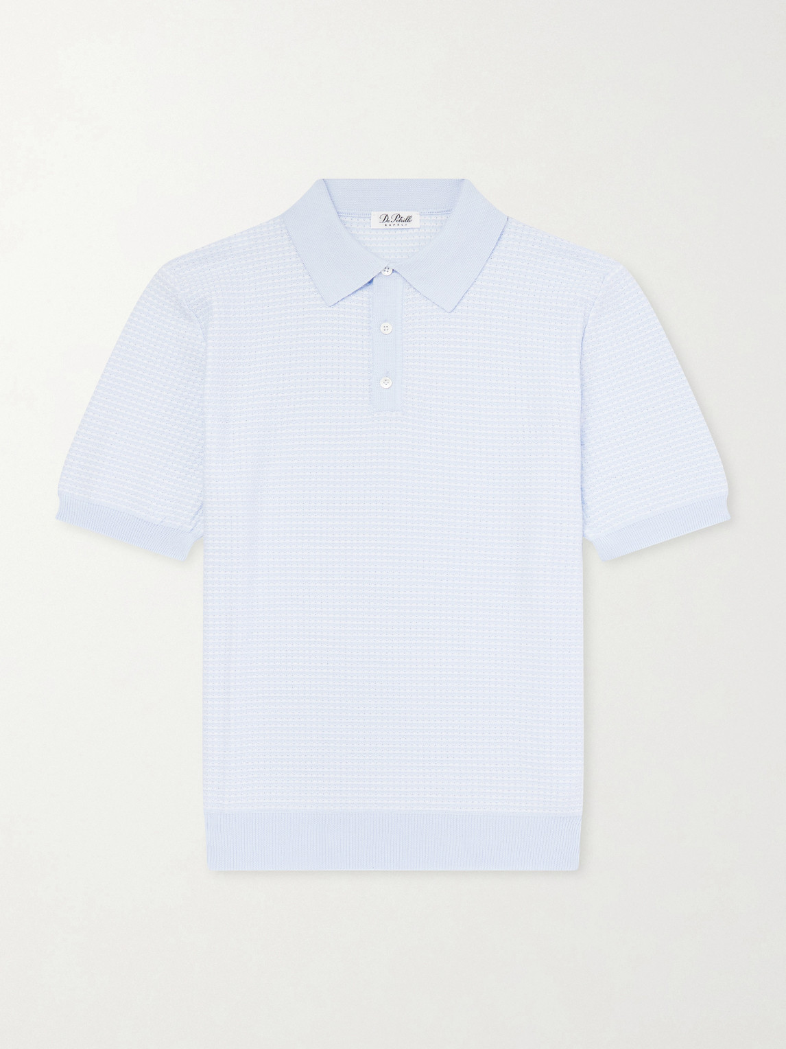 De Petrillo Cotton-Jacquard Polo Shirt IT 52
