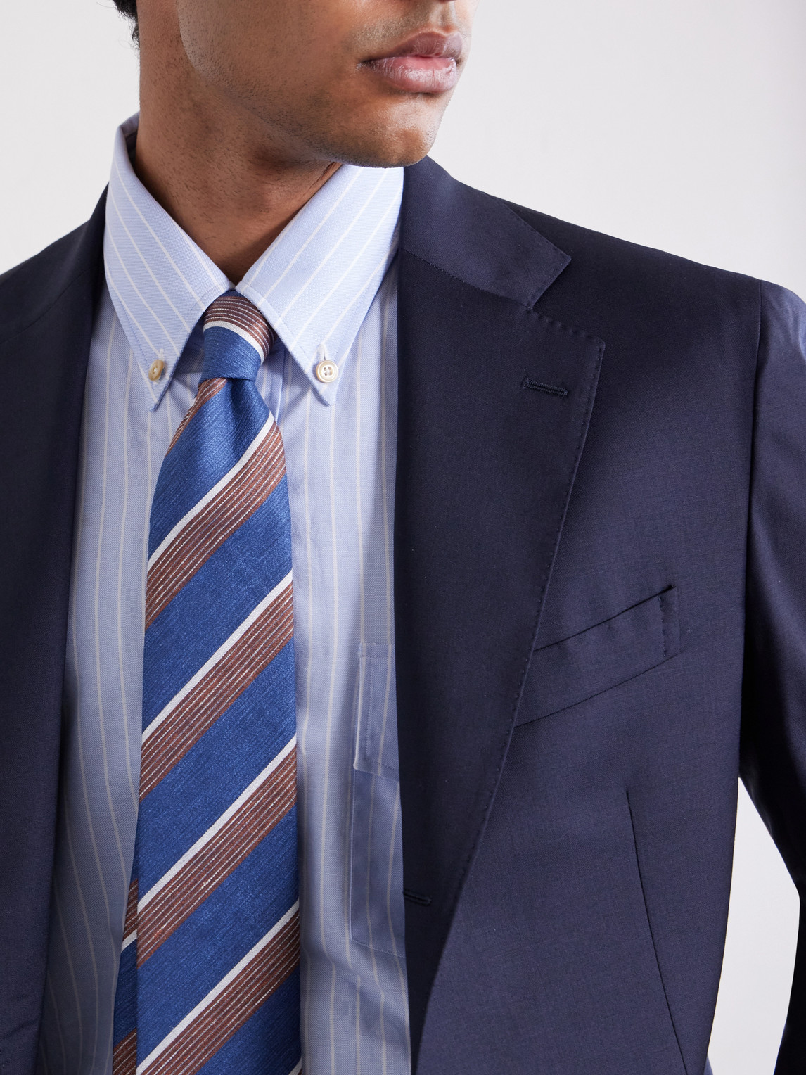 Virgin-Wool Blend Suit Jacket