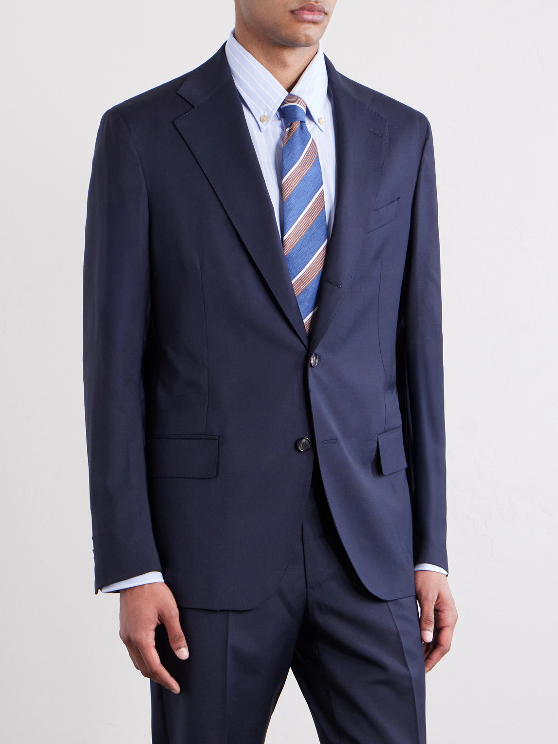  De Petrillo - Virgin-wool Blend Suit Jacket - Men - Blue - It 46 