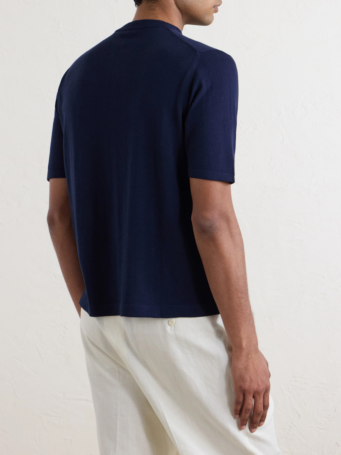 Knitted Cotton T-Shirt