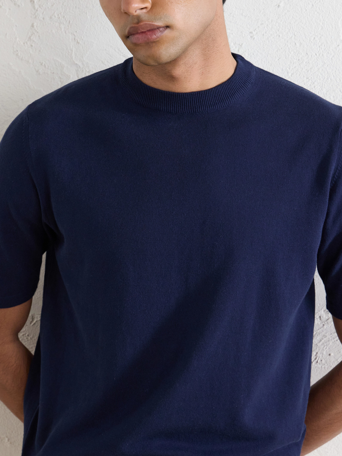 Knitted Cotton T-Shirt