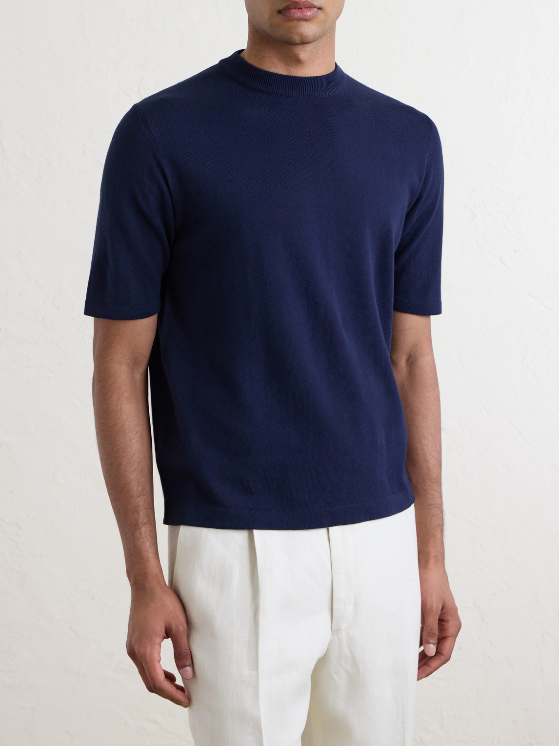 Knitted Cotton T-Shirt