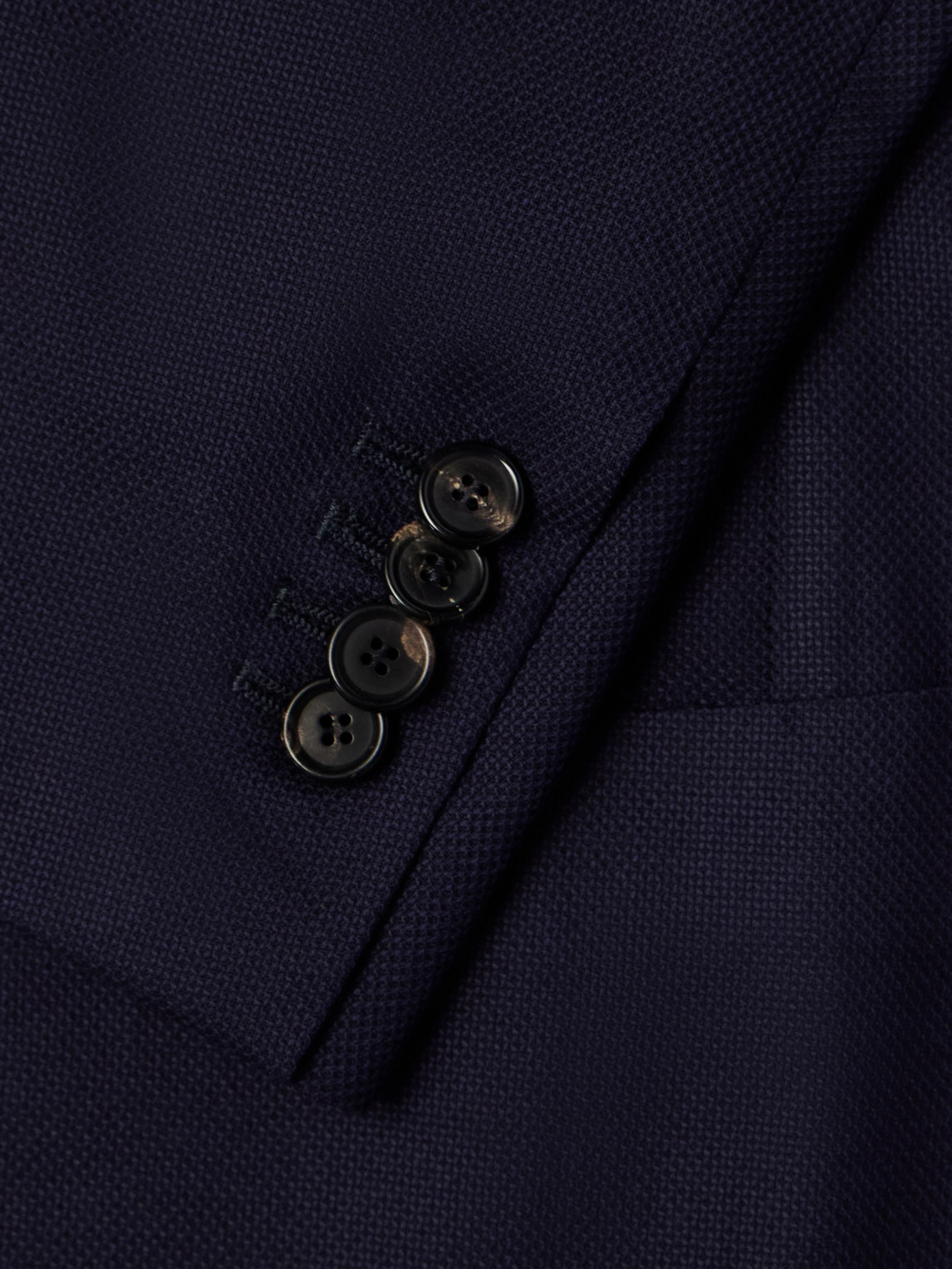 De Petrillo Wool-hopsack Blazer In Blue