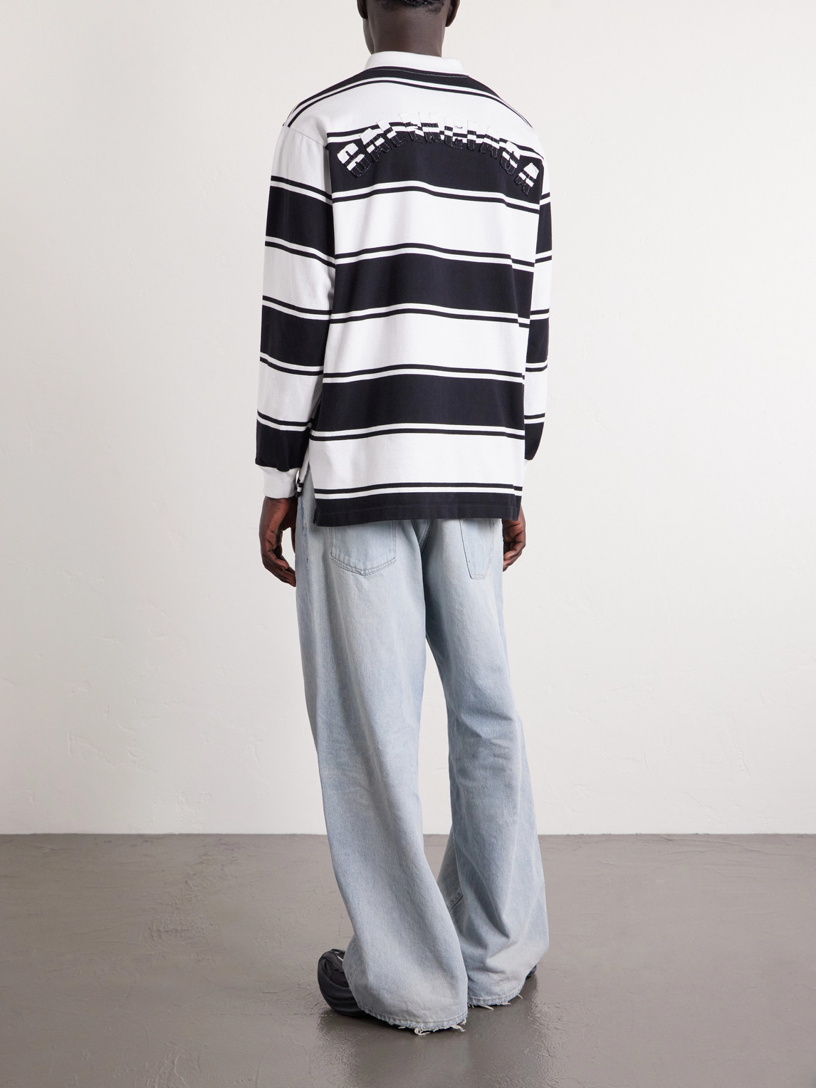Stripe Cotton Polo Shirt