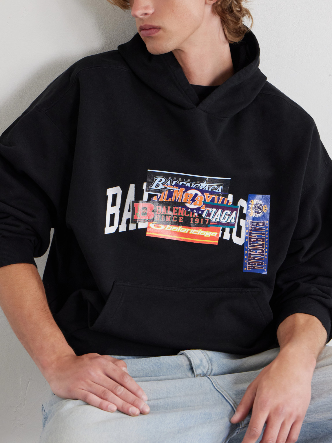 Logo-Detailed Cotton-Jersey Hoodie