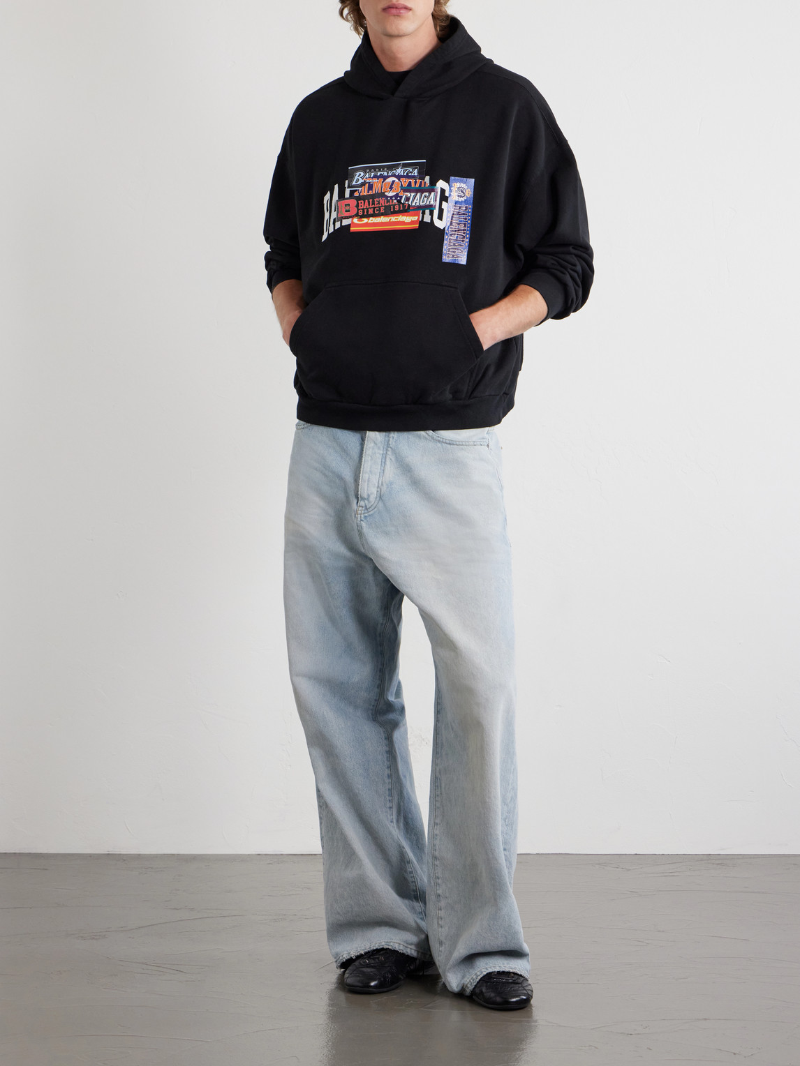 Logo-Detailed Cotton-Jersey Hoodie