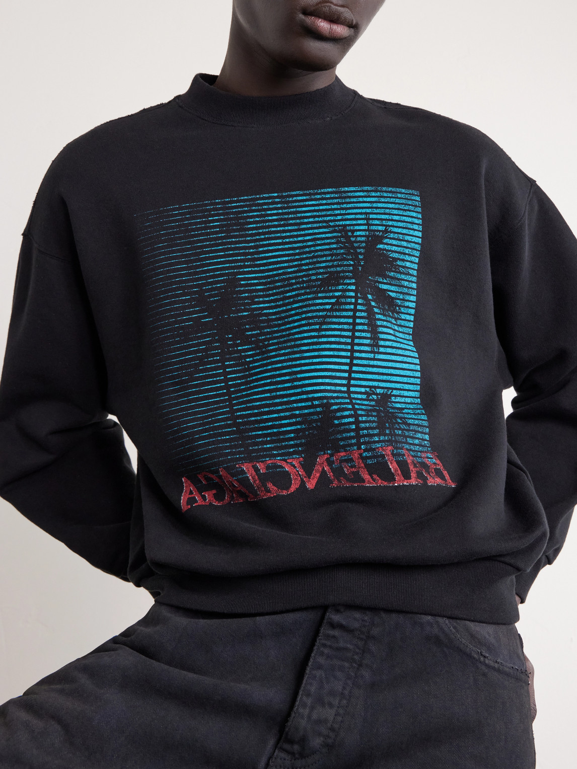Printed Cotton-Jersey Sweatshirt