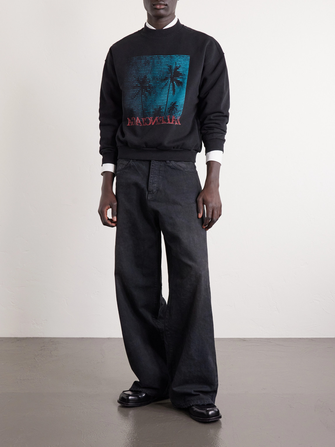 Printed Cotton-Jersey Sweatshirt