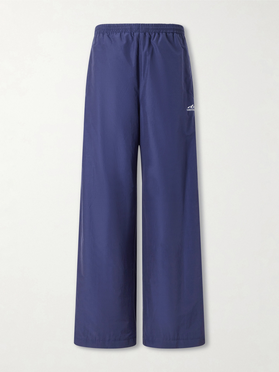 Balenciaga Balenciaga - Wide-Leg Logo-Print Cotton-Blend Sweatpants - Men - Blue - L aus 50% Cotton 50% Polyamide in Blue
