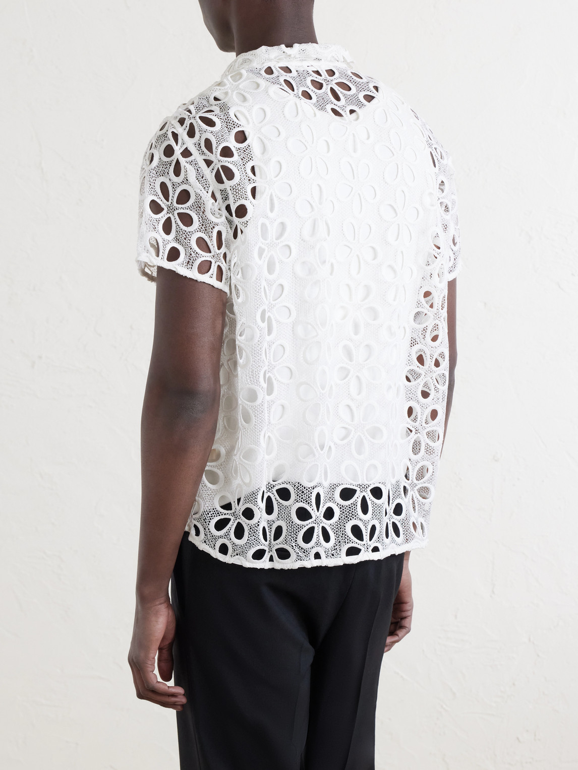  Bode - Primrose Cotton-lace Shirt - Men - Neutrals - Xs 