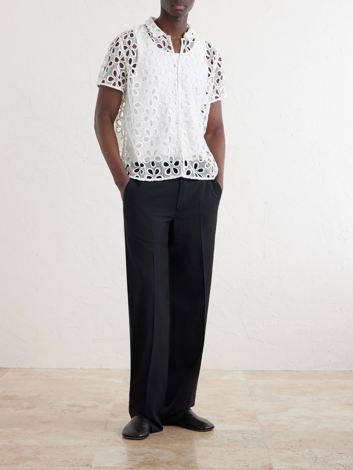 Primrose Cotton-Lace Shirt