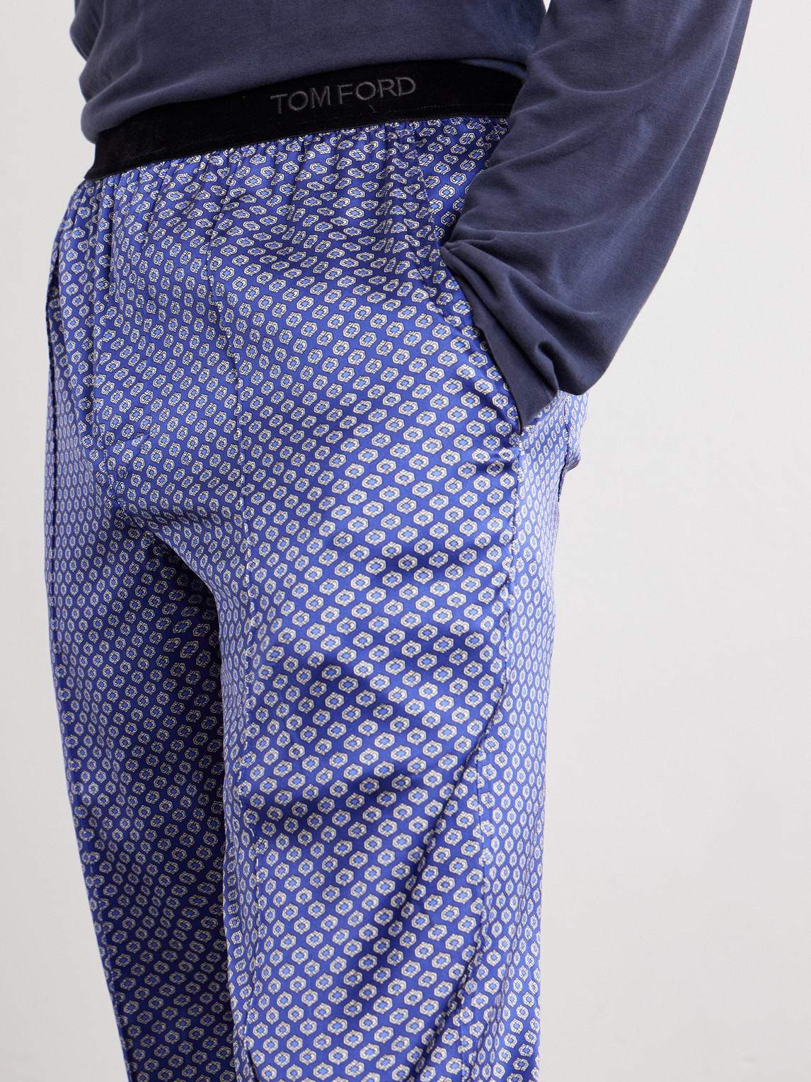 Tom Ford Printed Silk-Blend Satin Pyjama Trousers - Men | Thumbnail 5 Tom Ford Printed Silk-Blend Satin Pyjama Trousers - Men | Thumbnail 5