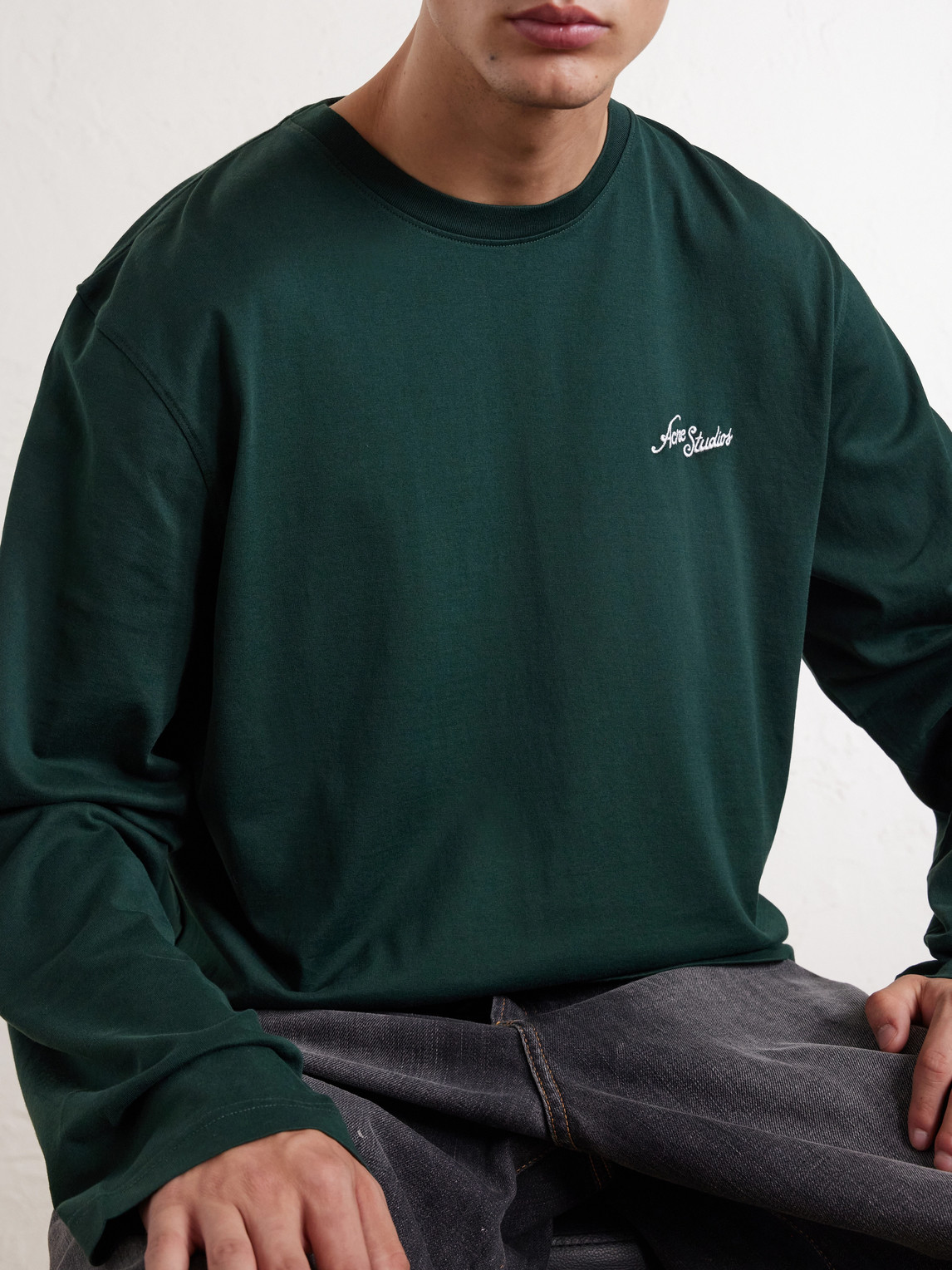Logo-Embroidered Cotton-Jersey T-Shirt