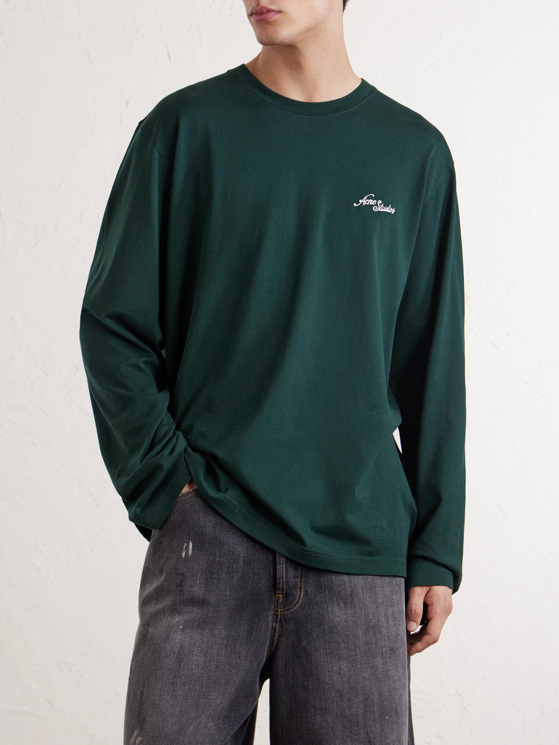 Logo-Embroidered Cotton-Jersey T-Shirt