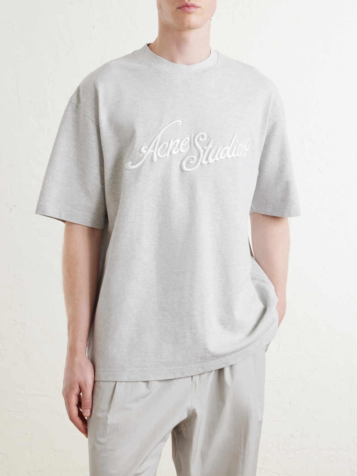 Logo-Embroidered Cotton-Piqué T-Shirt