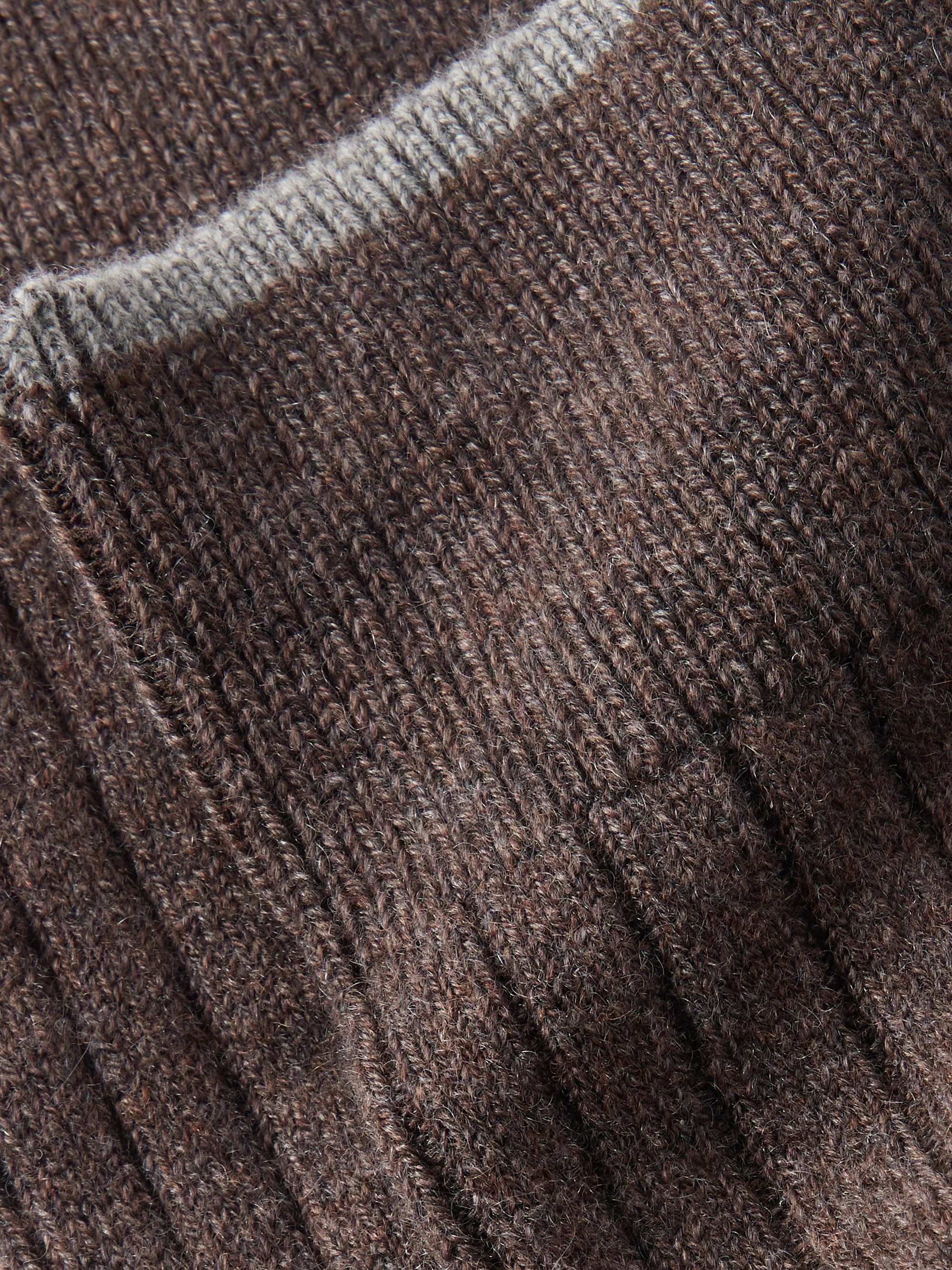 BRUNELLO CUCINELLI Ribbed Cashmere Socks