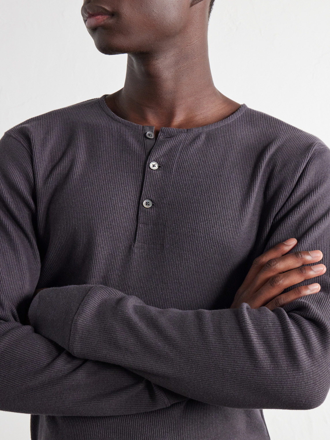 Cotton Henley T-Shirt