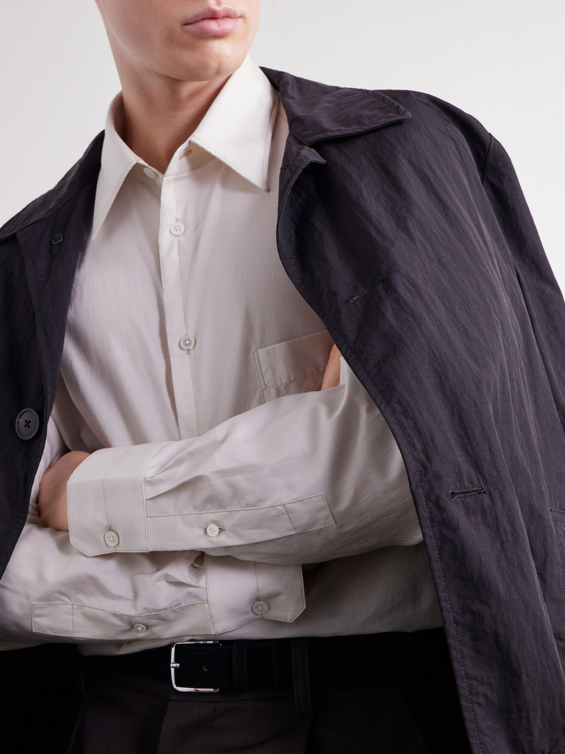 Cotton And Silk-Blend Shirt