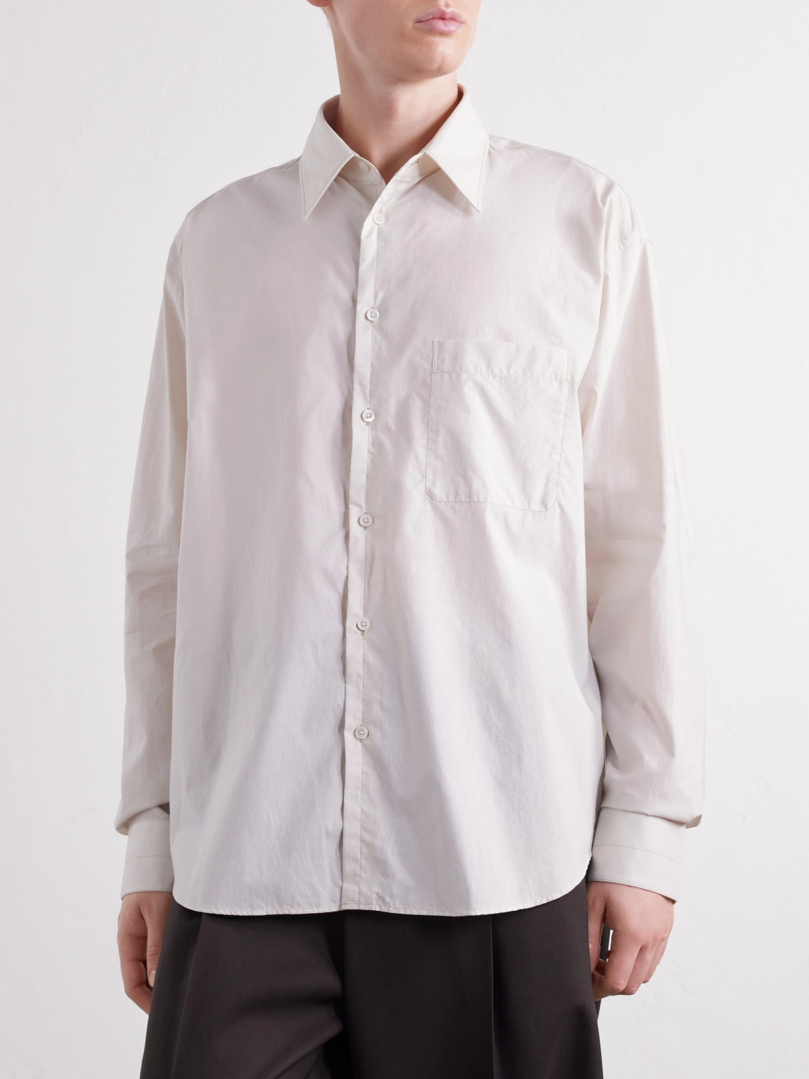 Cotton And Silk-Blend Shirt