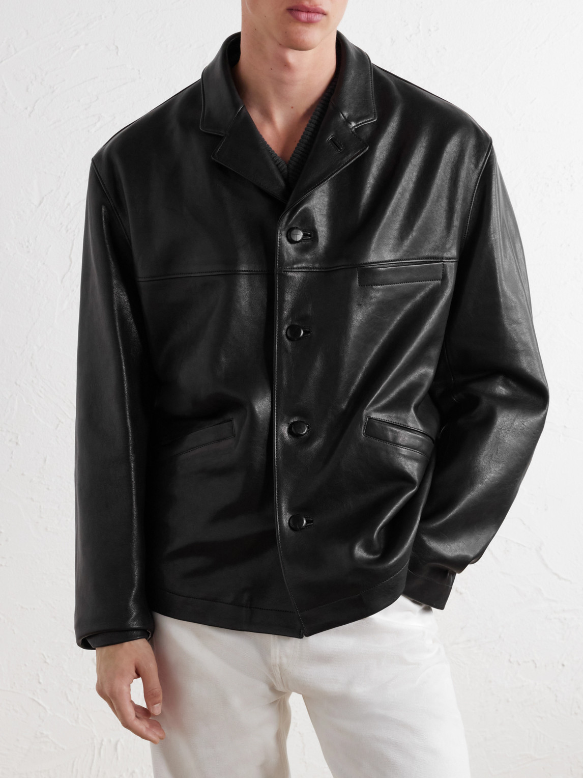 Paneled Leather