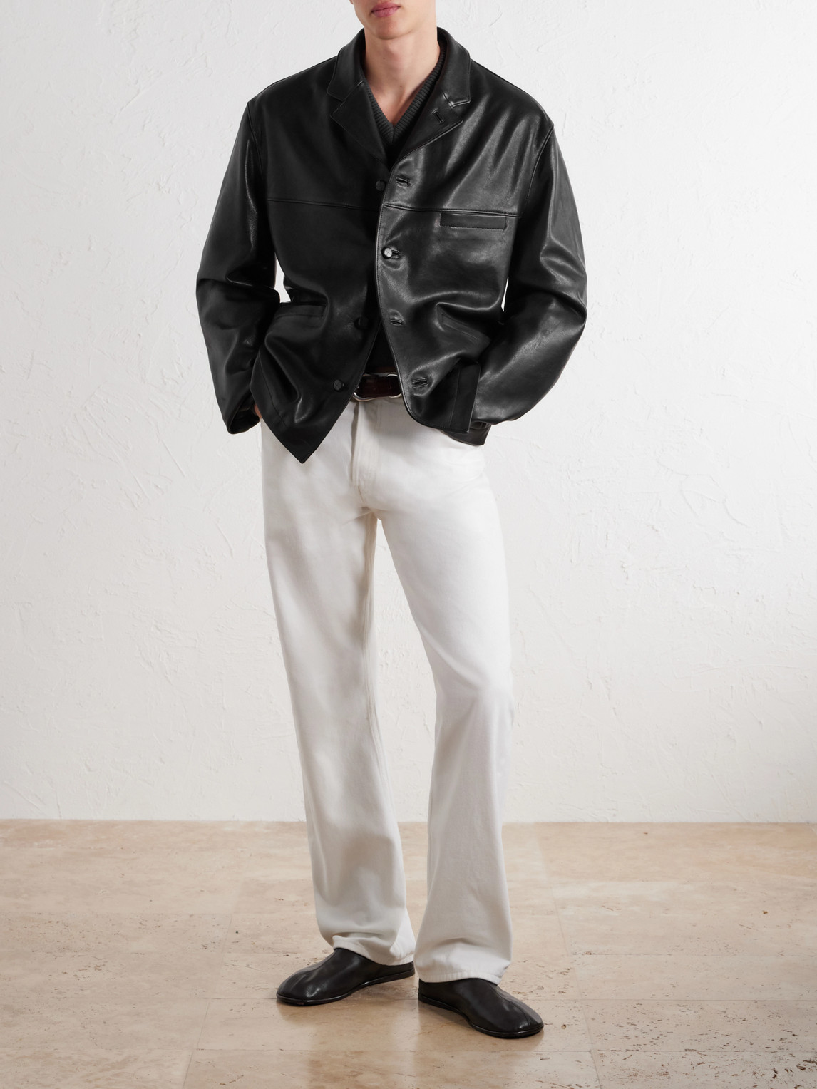 Paneled Leather