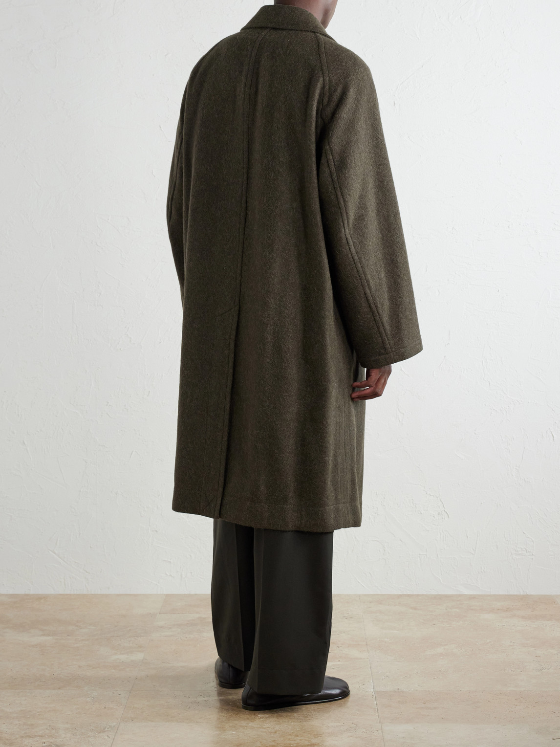 Double-Breasted Wool And Alpaca-Blend Felt Coat
