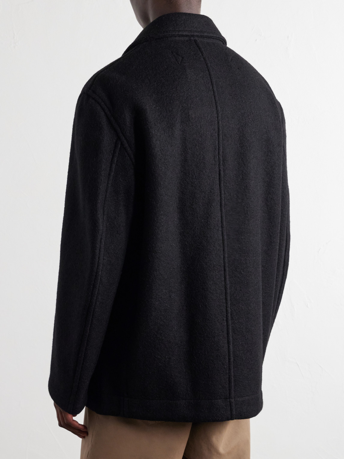 Double-Breasted Wool And Alpaca-Blend Felt Coat