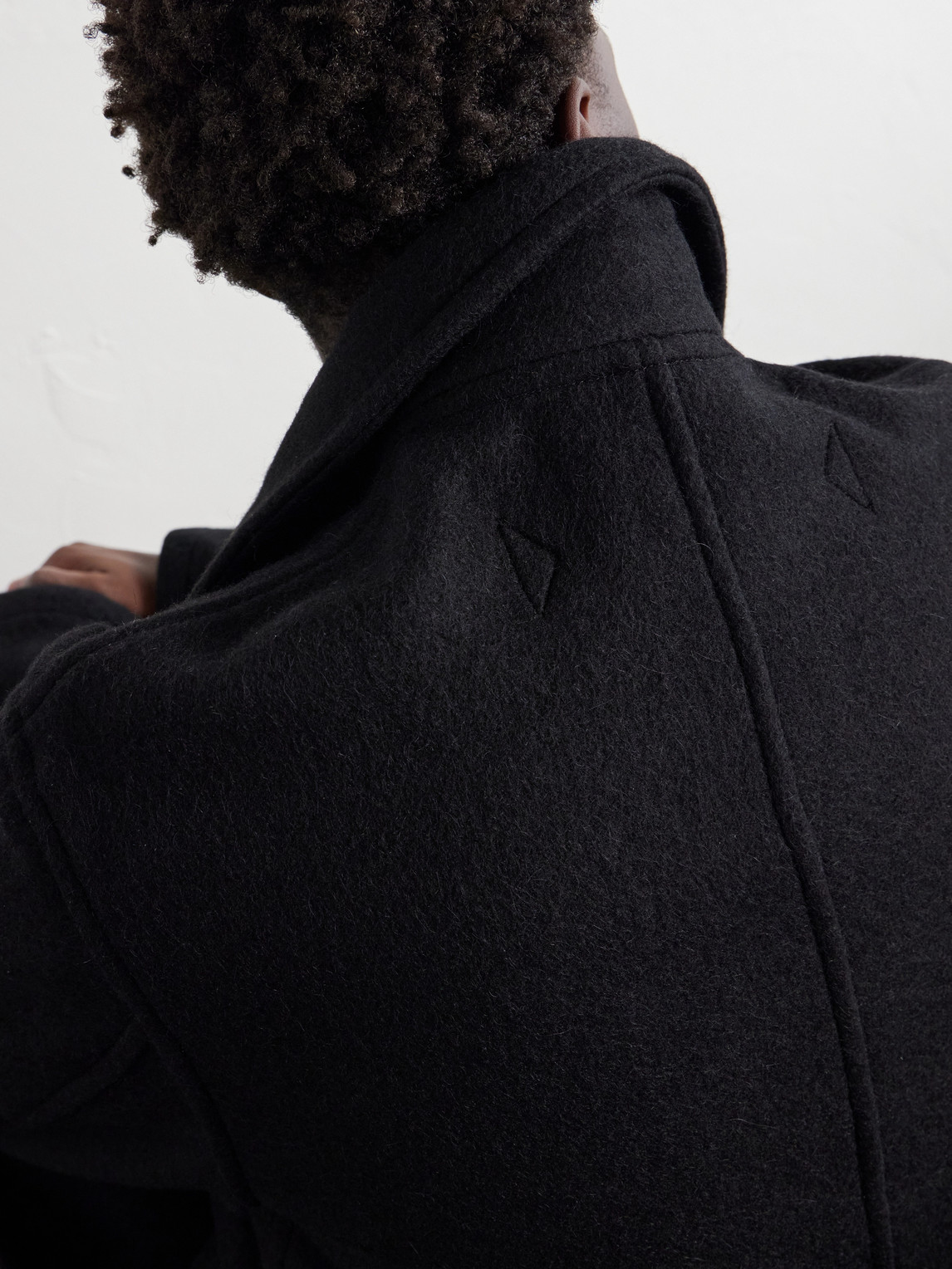 Double-Breasted Wool And Alpaca-Blend Felt Coat