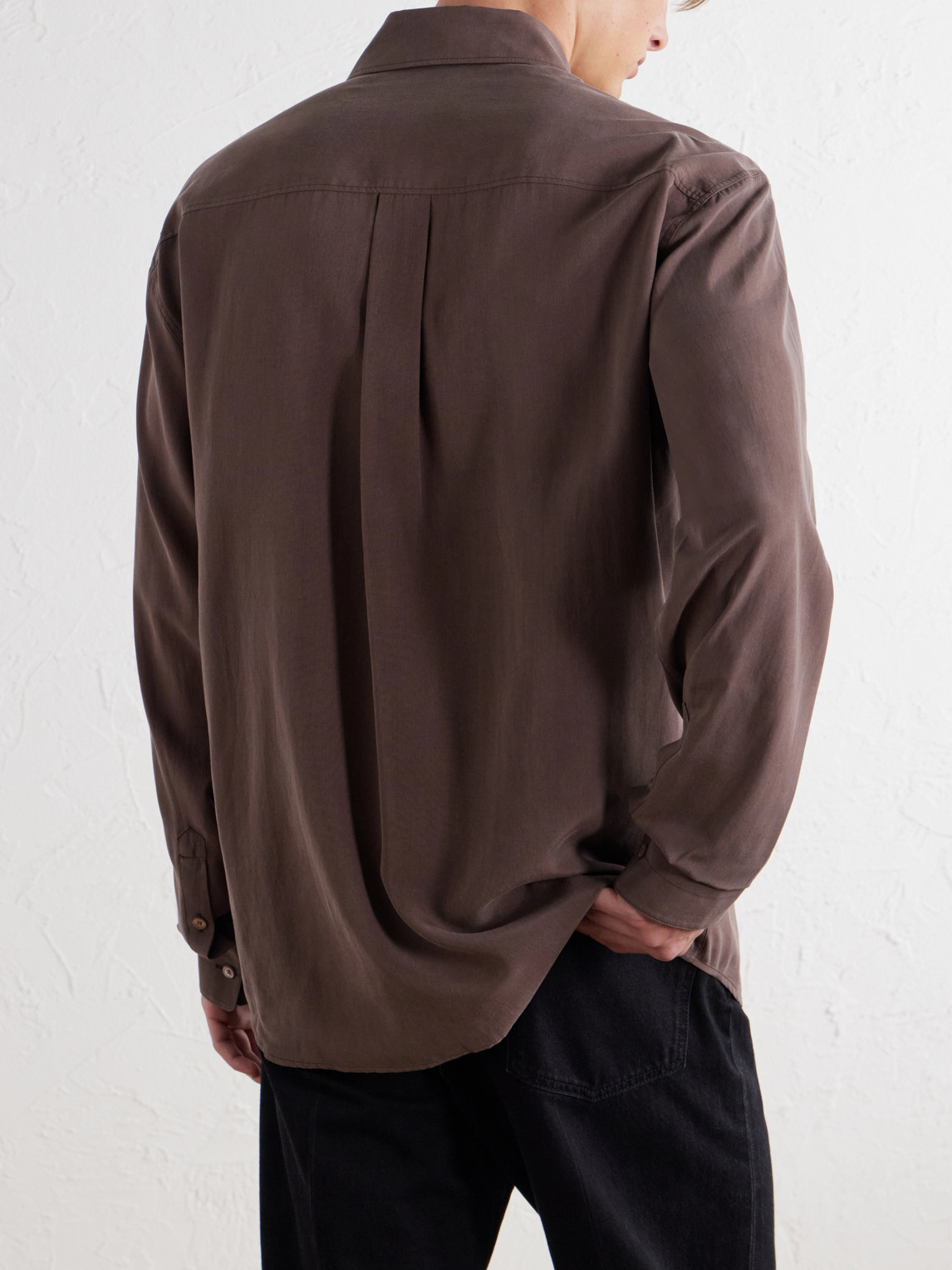Woven-Silk Shirt