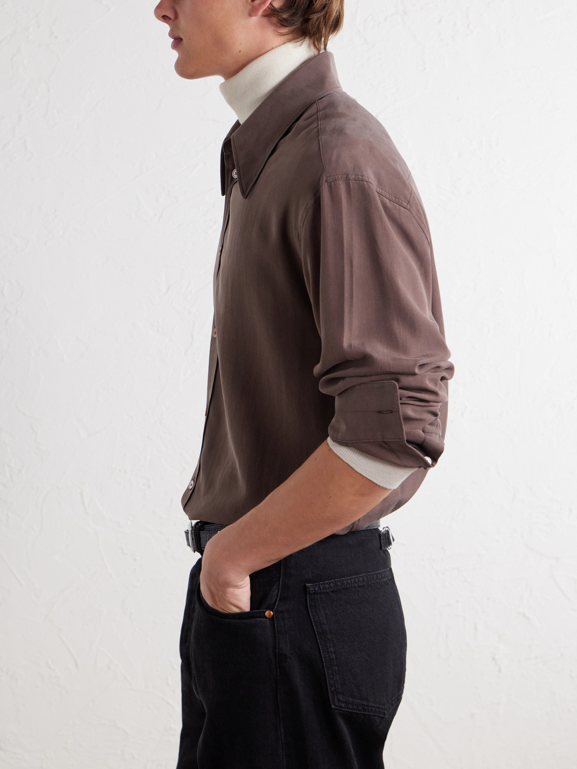 Woven-Silk Shirt