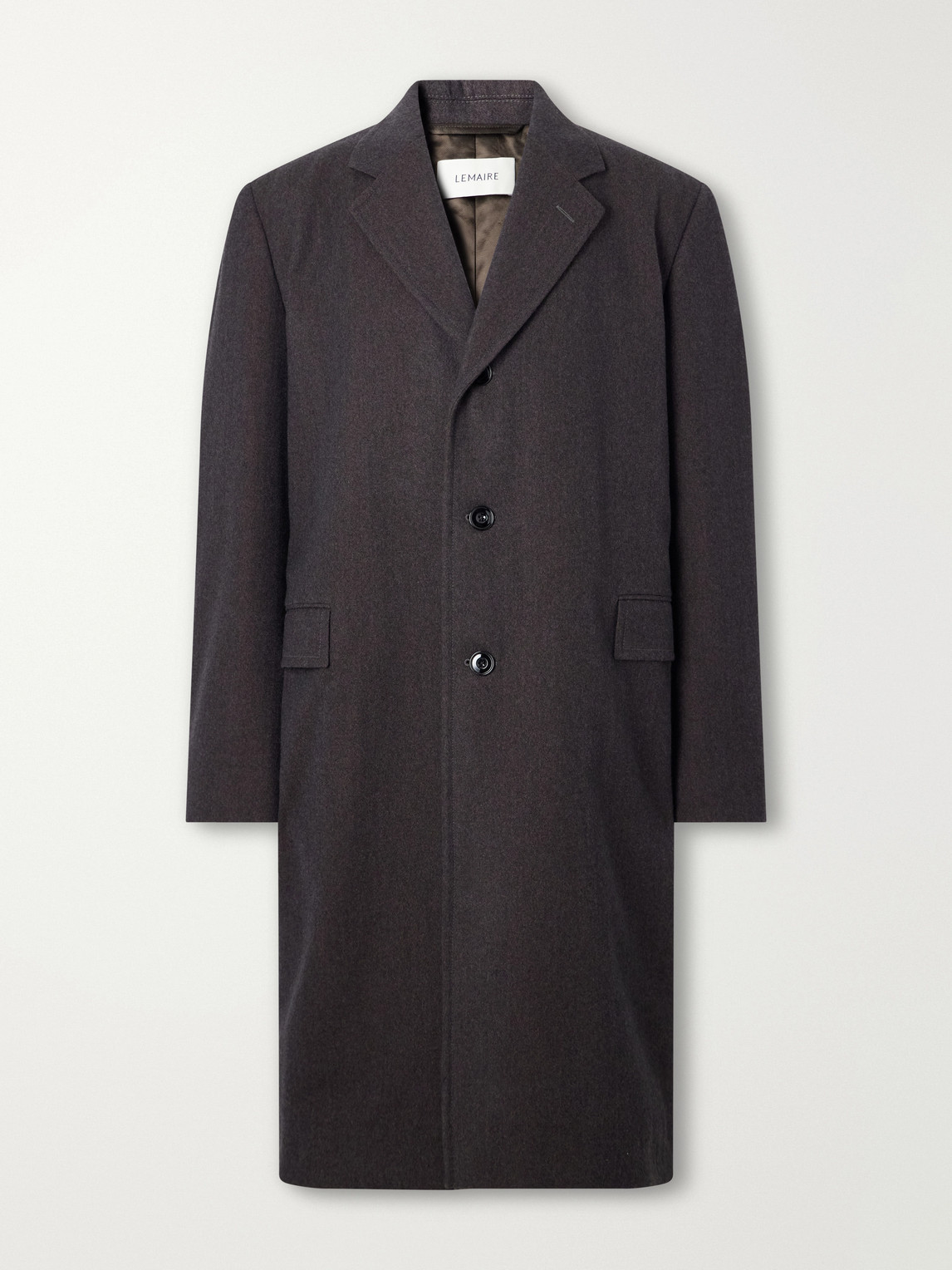 Woven Cashmere-Blend Coat