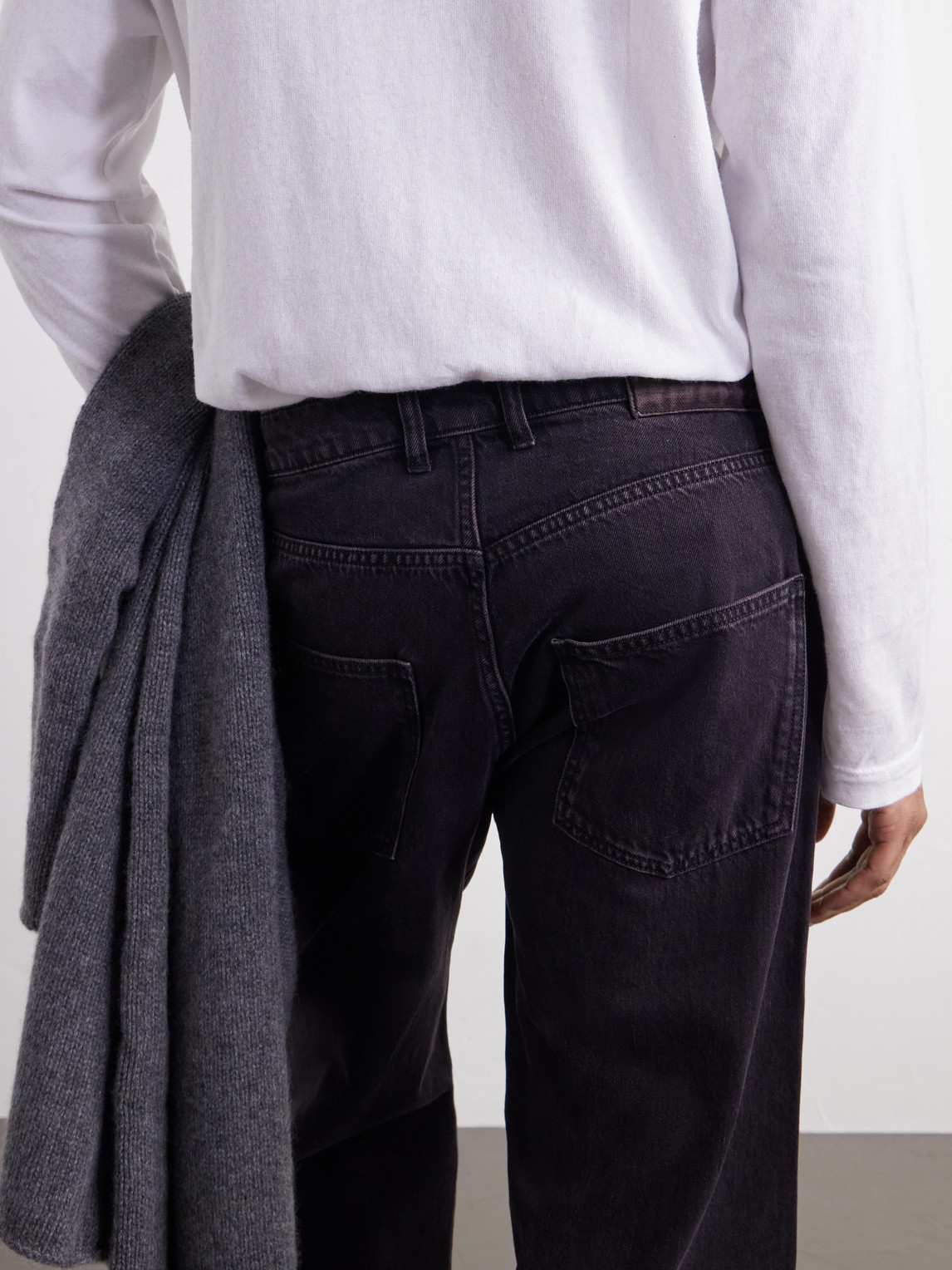 Straight Cut Straight-Leg Jeans