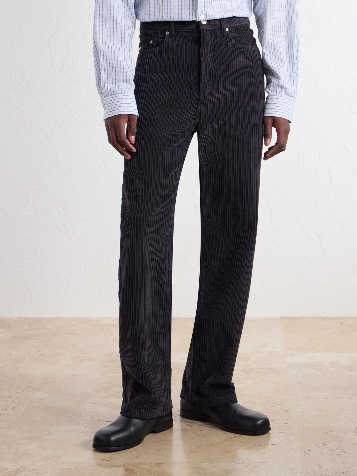 Straight-Leg Cotton- Corduroy