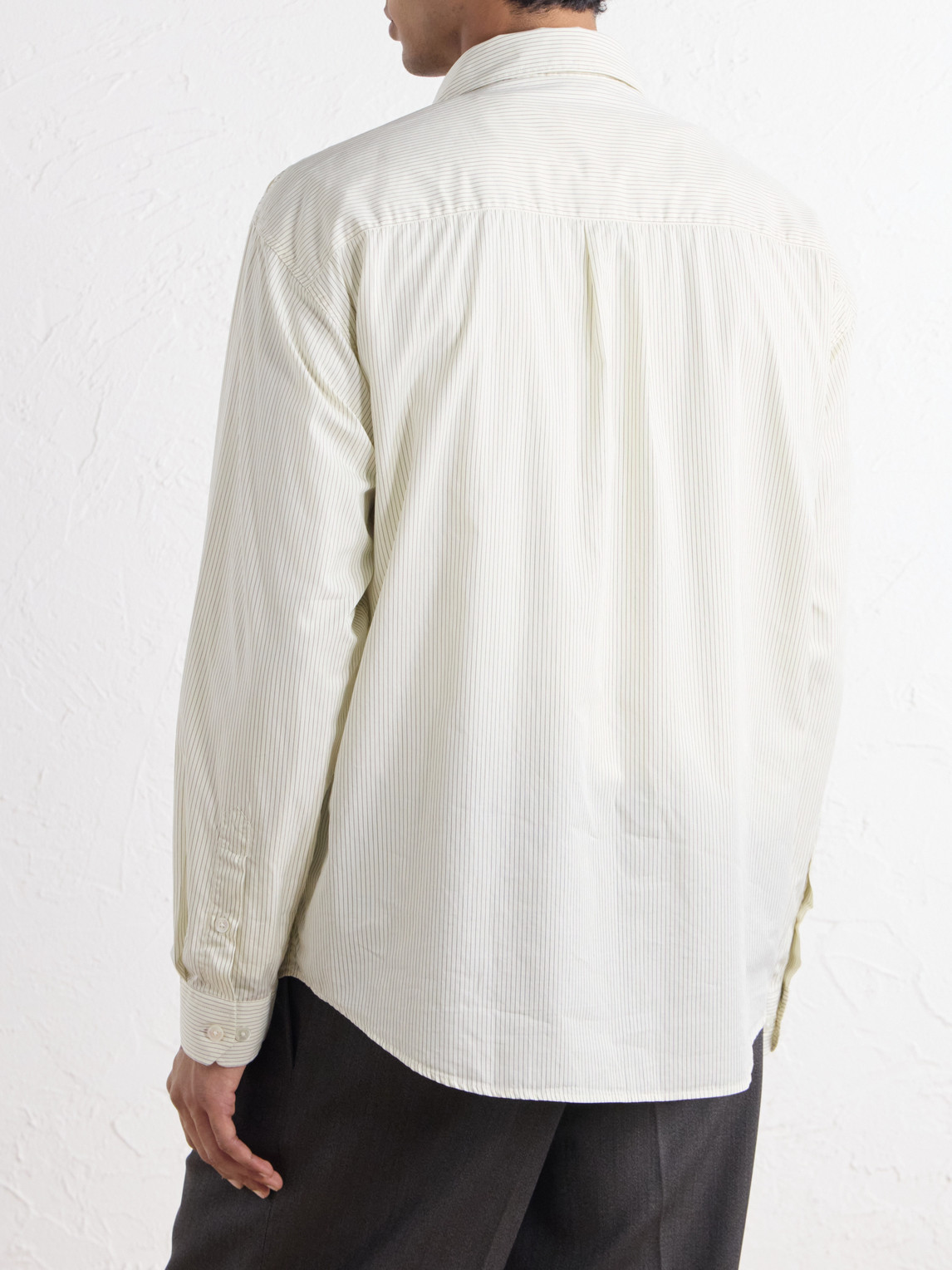 Executive Striped Cotton-Poplin Shirt