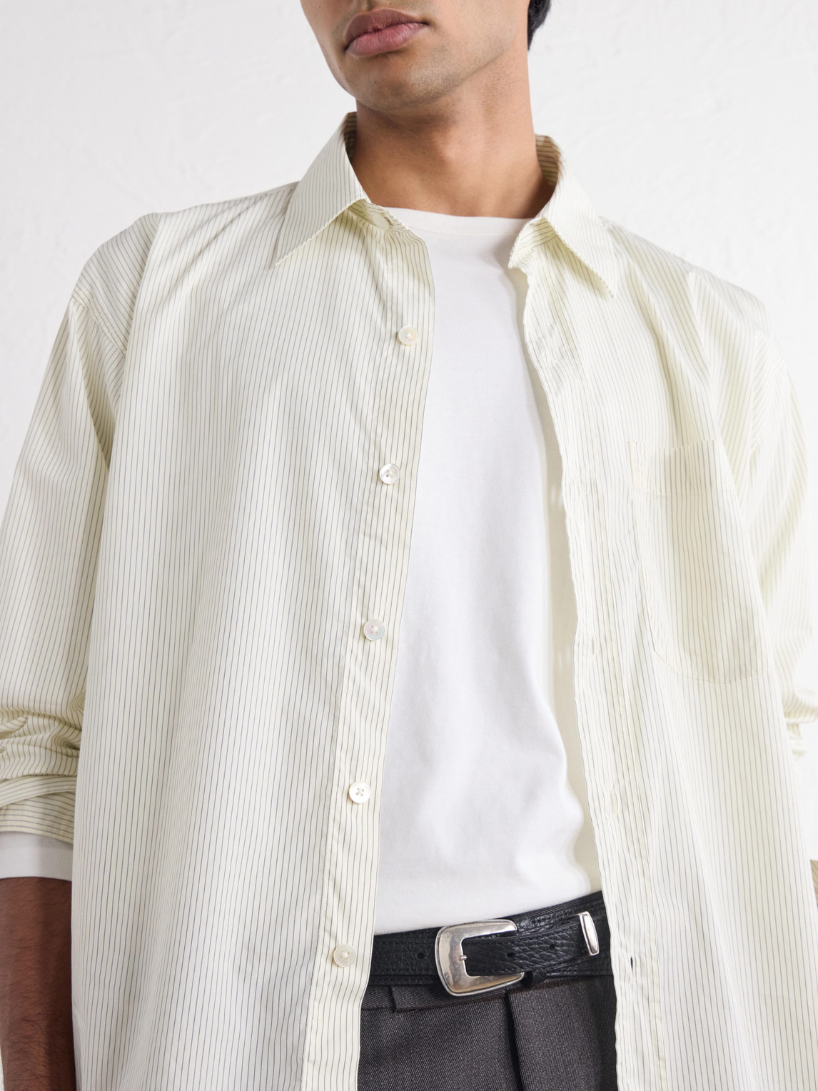 Executive Striped Cotton-Poplin Shirt