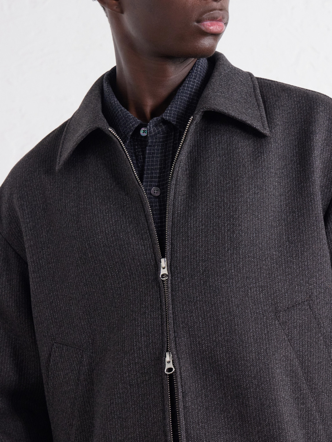 Mail Wool-Blend Blouson Jacket