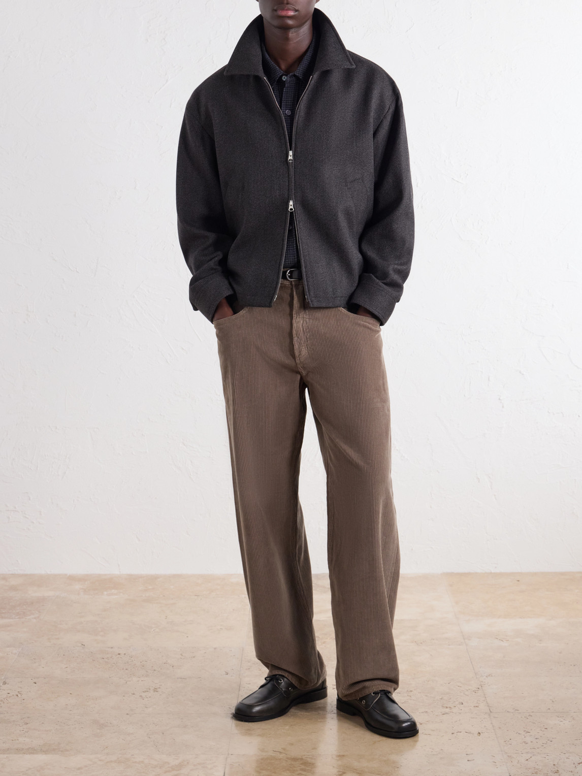 Mail Wool-Blend Blouson Jacket