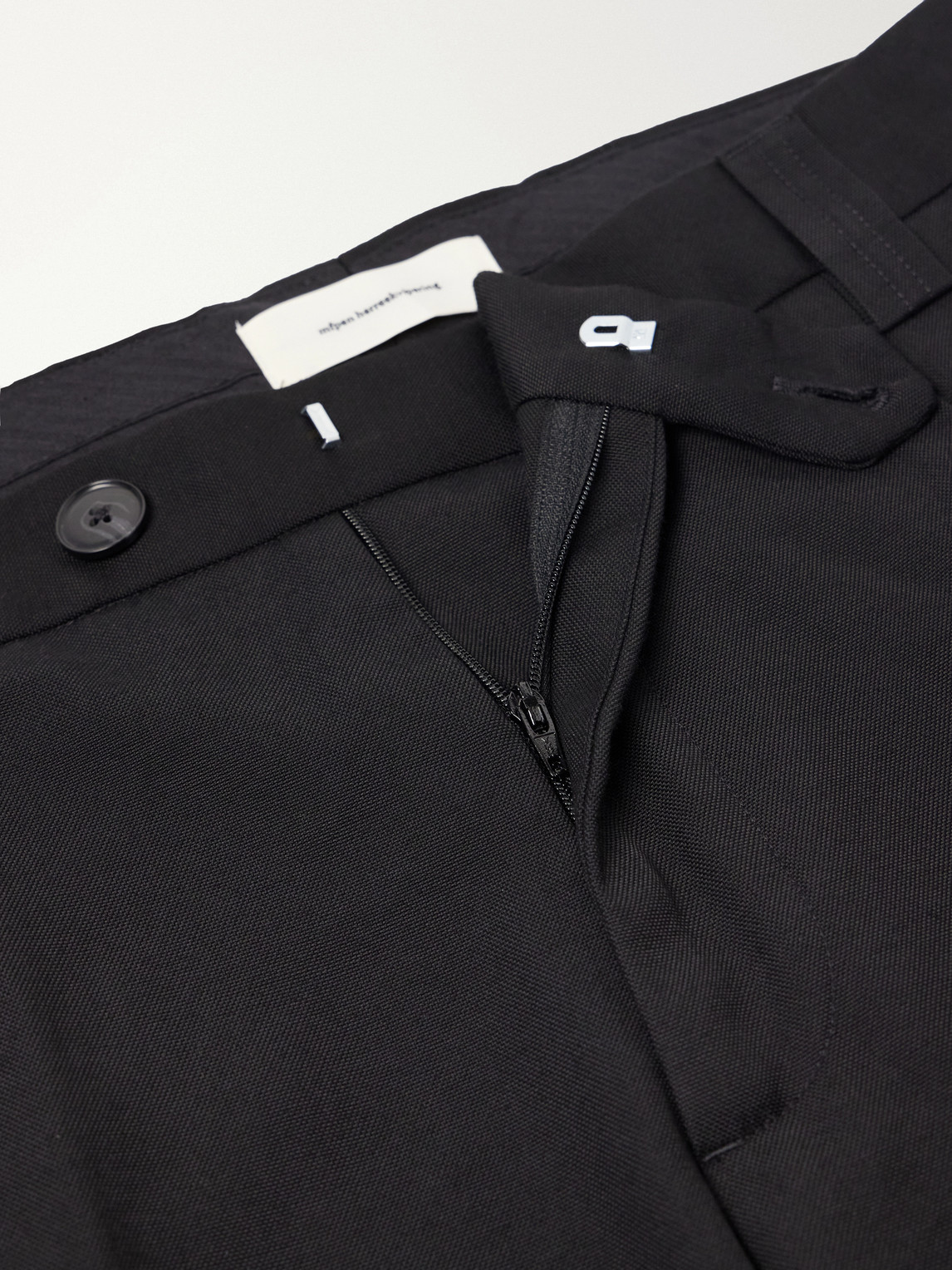 Service Straight-Leg Cotton-Blend Hopsack Trousers