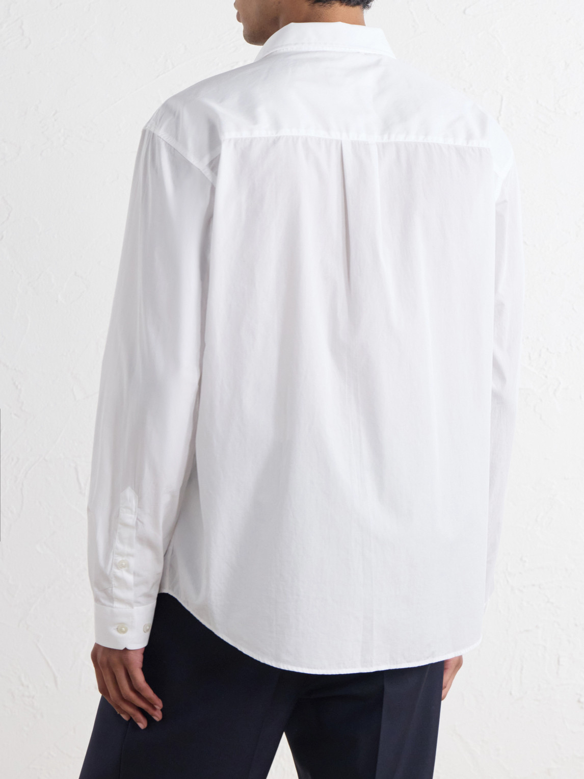 Auditorium Striped Cotton-Mélange Shirt