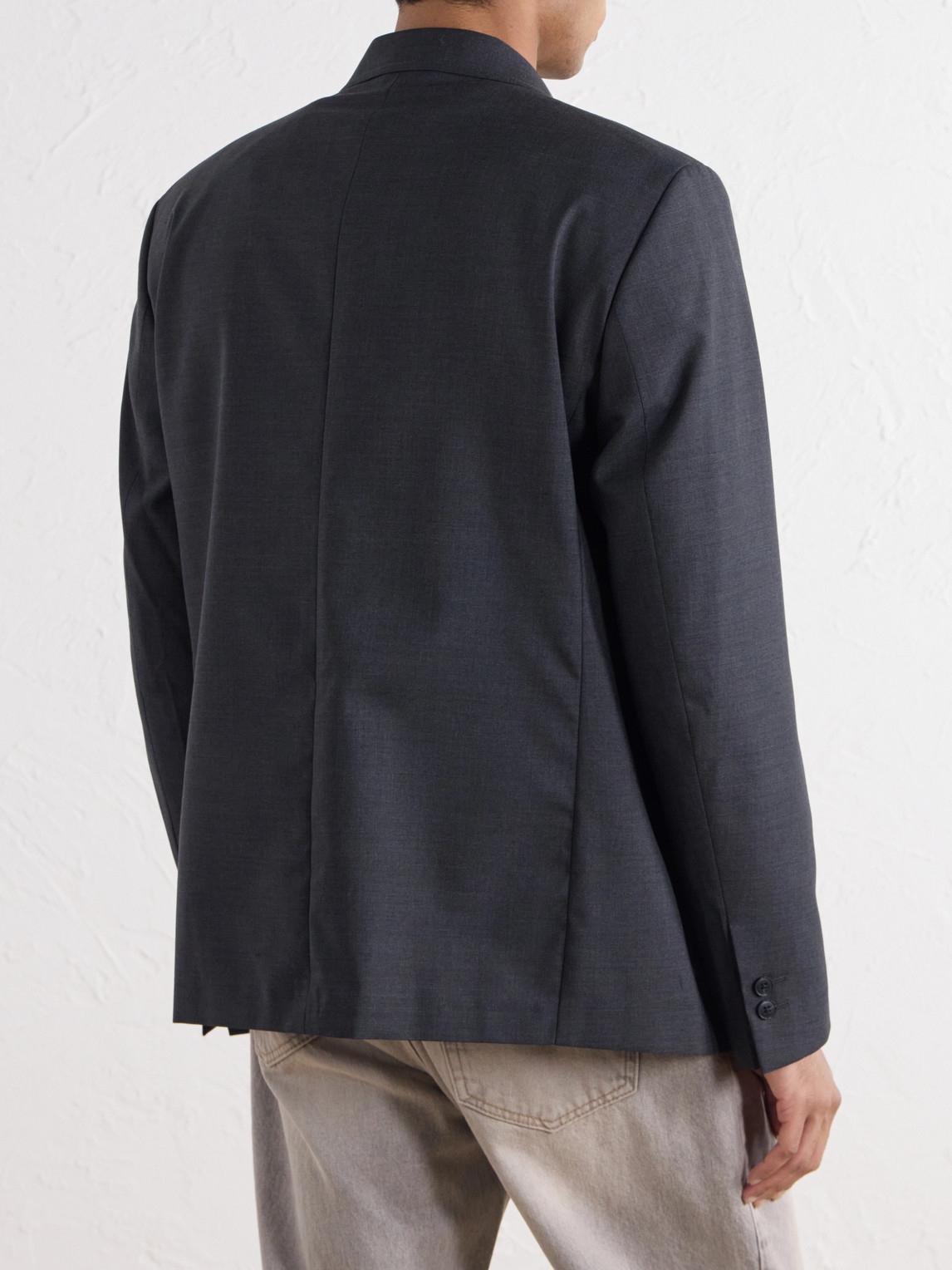 Patch Wool-Twill Blazer