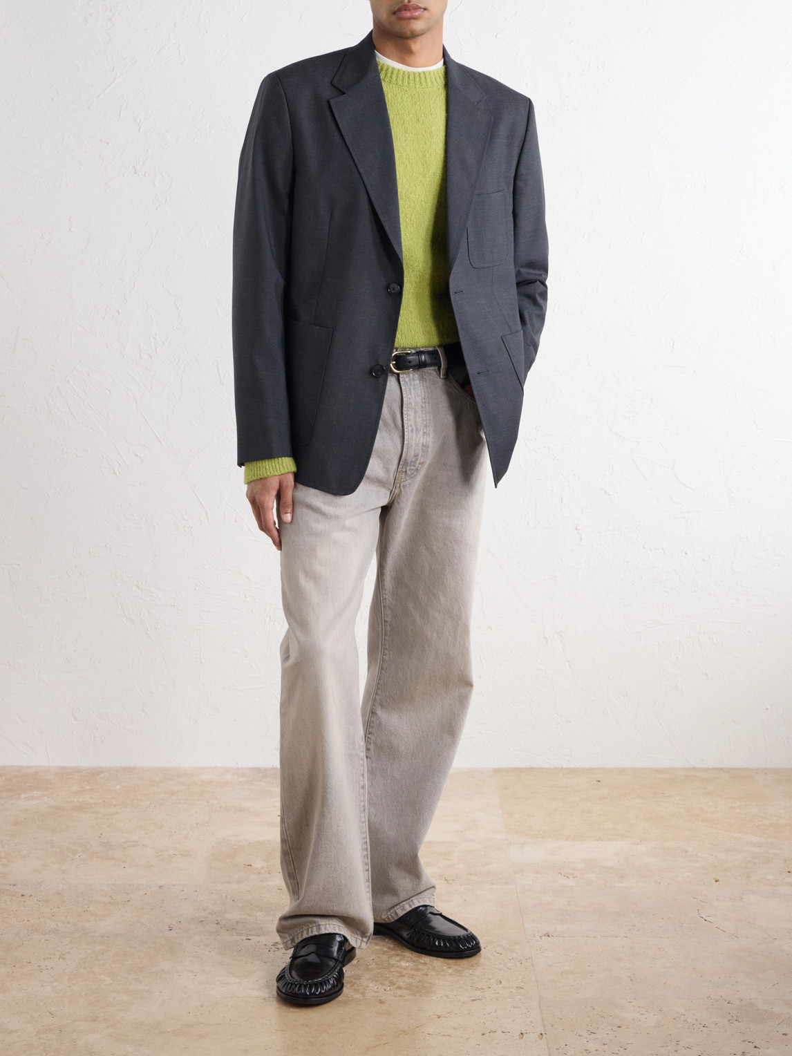 Patch Wool-Twill Blazer