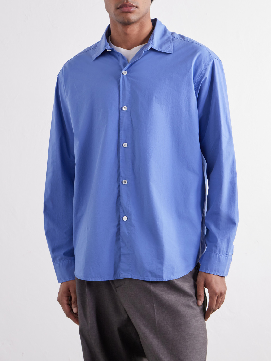 Generous Cotton-Poplin Shirt