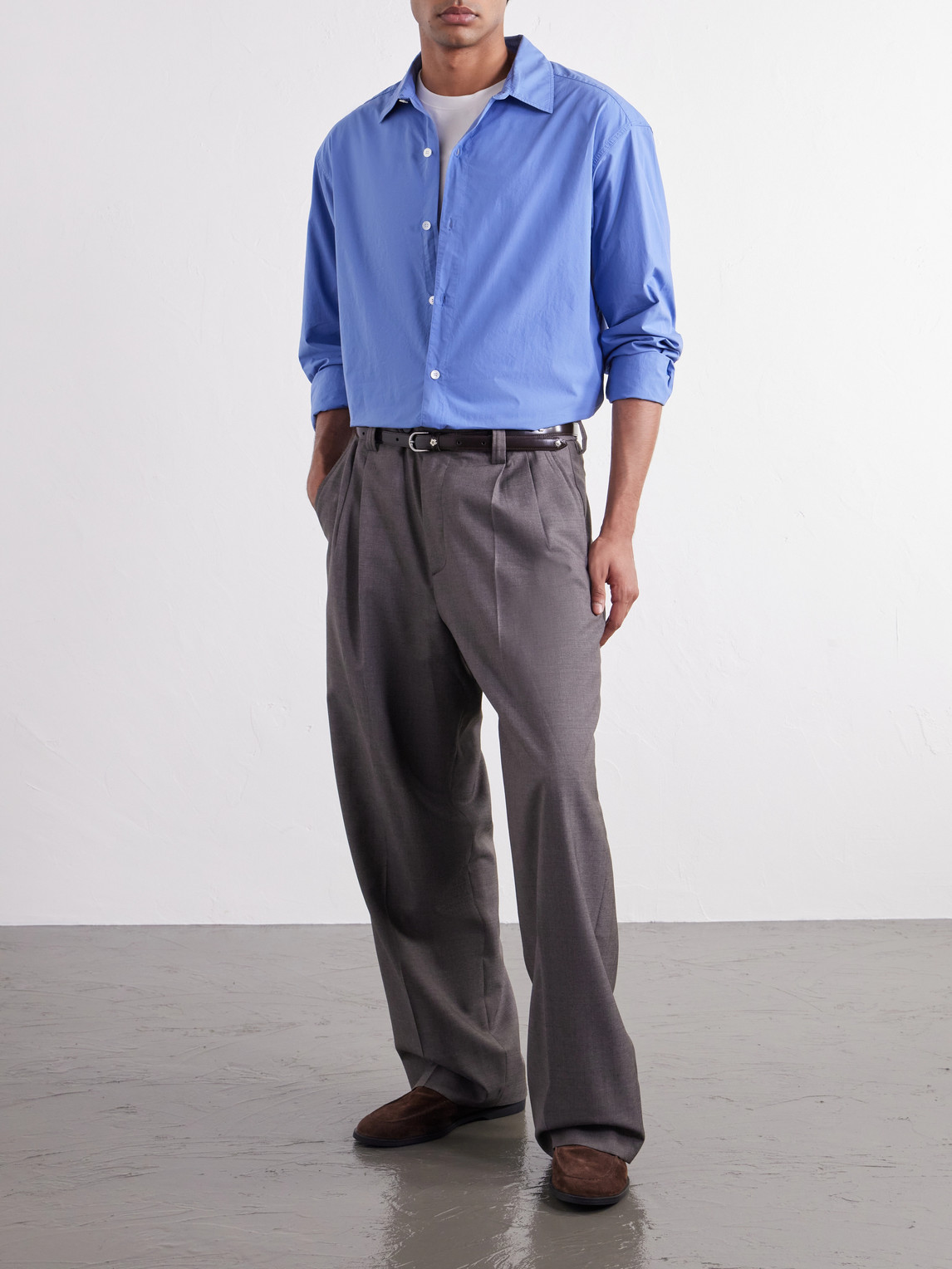 Generous Cotton-Poplin Shirt