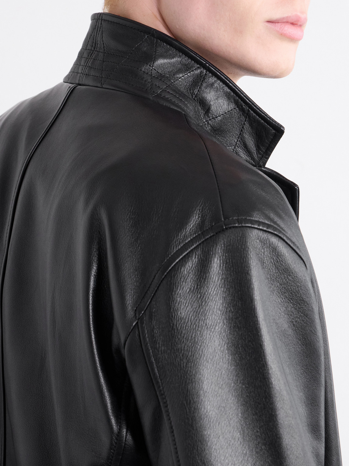Notched Lapel Leather