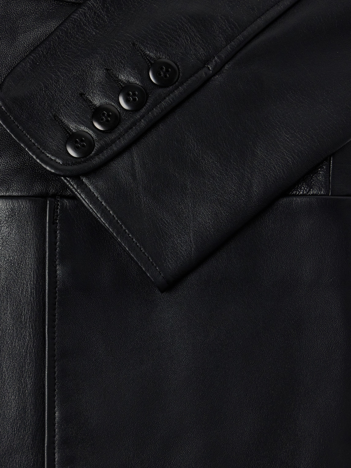 Notched Lapel Leather